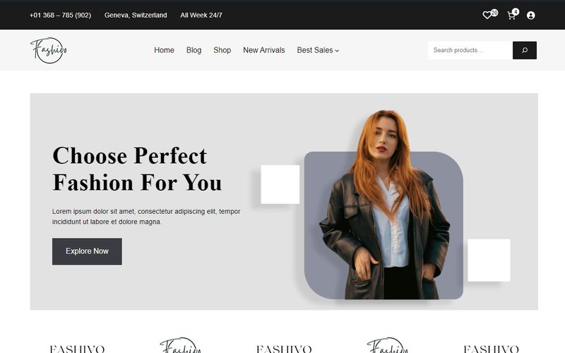 Fashivo homepage preview