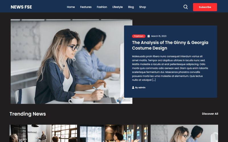 News FSE homepage preview